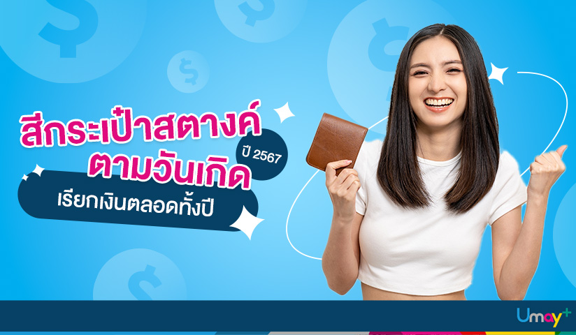 สีกระเป๋าสตางค์ตามวันเกิด ปี 2567 เรียกเงินตล